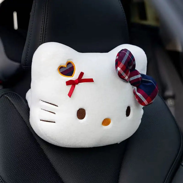 Hello Kitty car cushion, shoulder protection & seat belt