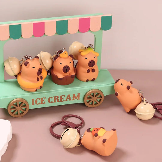 Cute Capybara Car Keychain Gift