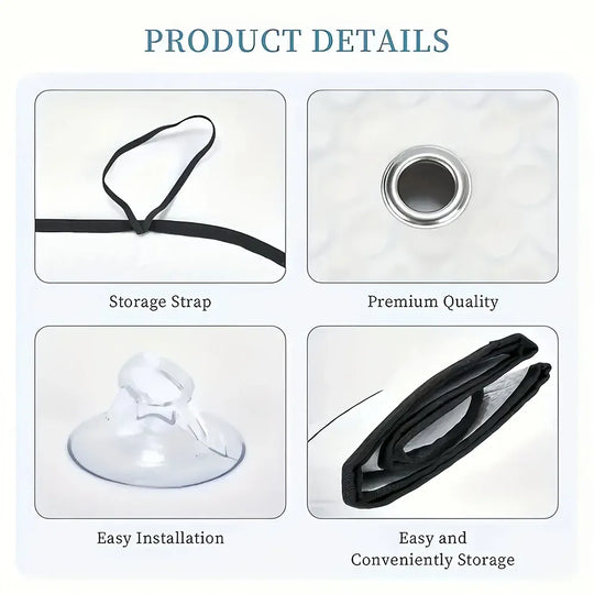 Cute Donkey Front Windshield Cover with 4 Suction Cups