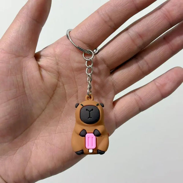 Cute Capybara Car Keychain