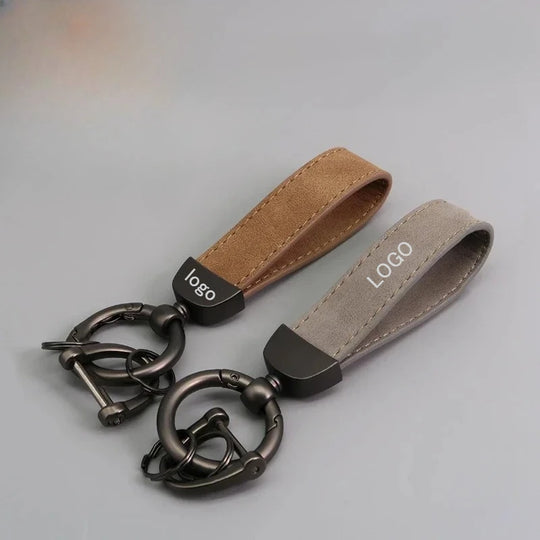 Leather Car Keychain for Men and Women
