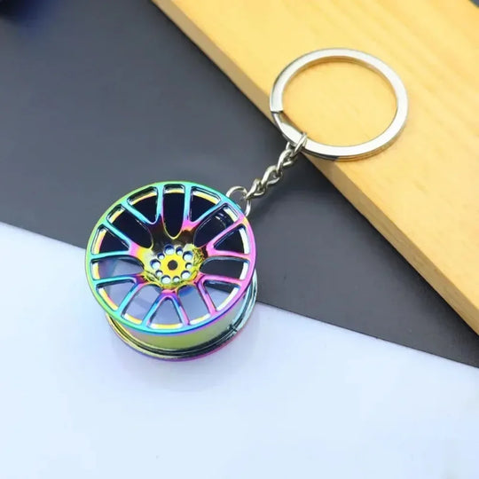 Mini Creative Wheel  Car Keychain