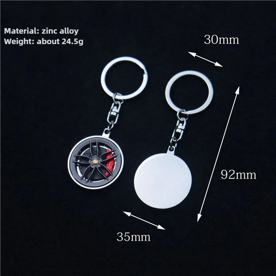 Creative Metal Wheel Keychain For Men