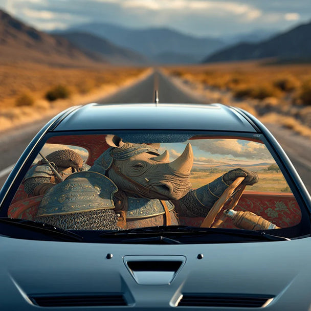 Rhinoceros Car Front Windshield Visor