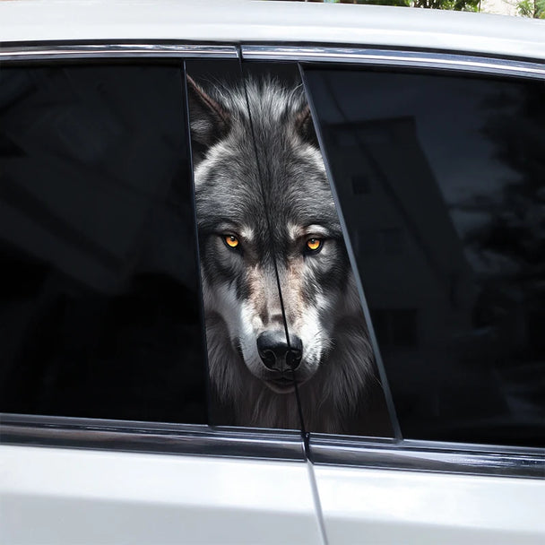 Auto Car Stickers 3D Wolf