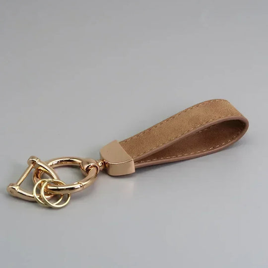 Leather Car Keychain for Men and Women