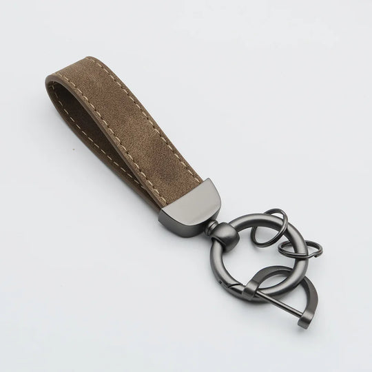 Leather Car Keychain for Men and Women