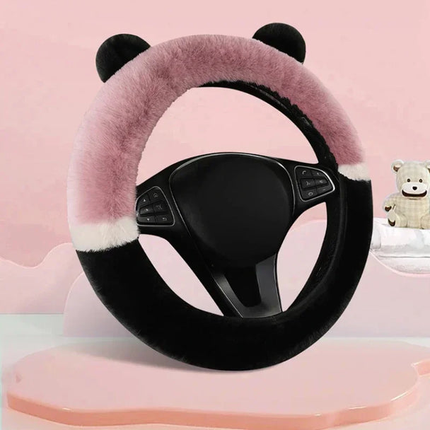 Fluffy Car Steering Wheel Covers | Winter Fluffy Rabbit Hair Cover