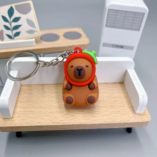 Cute Capybara Car Keychain