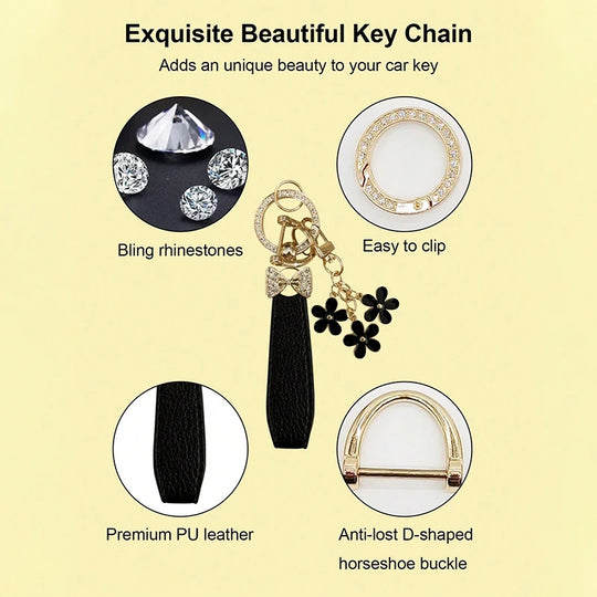 Elegant Crystal Car Key Accessory