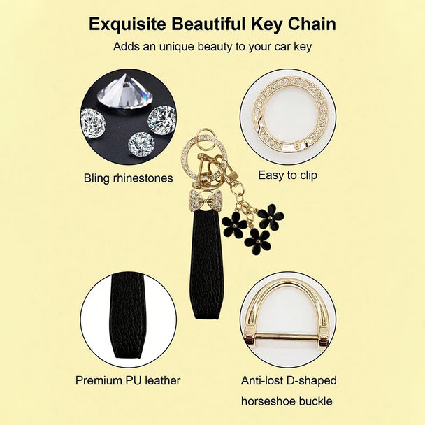 Elegant Crystal Car Key Accessory