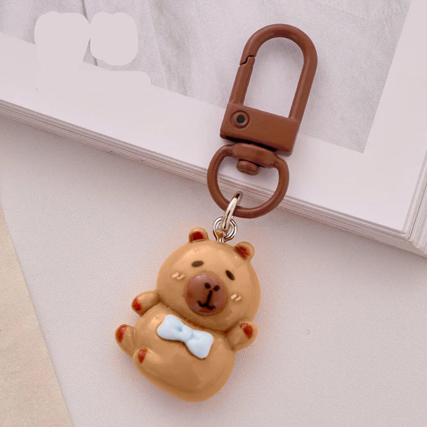 Cute Capybara Car Keychain Gift
