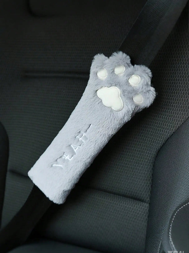 1pc Cute Cat Paw Seat Belt Shoulder Pad | Seat Belt Cover For Car