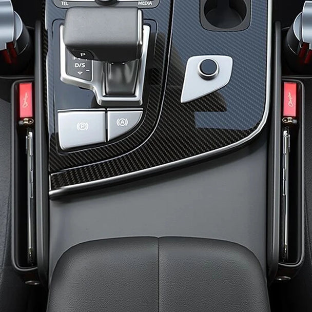 Leather Car Seat Gap Organizer – Premium Automotive Storage Excellence