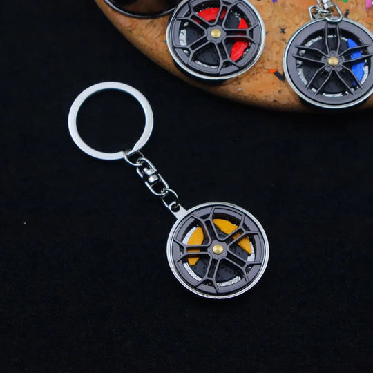 Creative Metal Wheel Keychain For Men