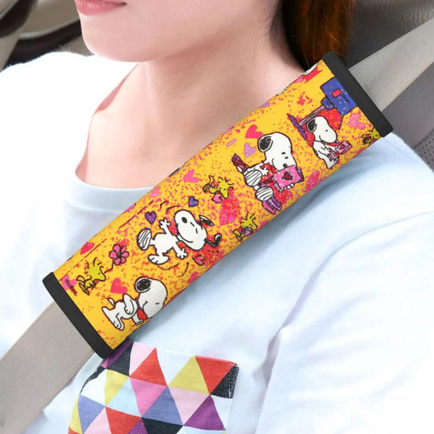 Snoopys Car Seat Belt Pads 2 PCS