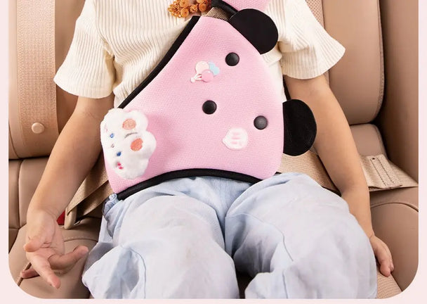 Kid'S Seat Belt Cover Pad, Neck & Abdomen Cushion For Child