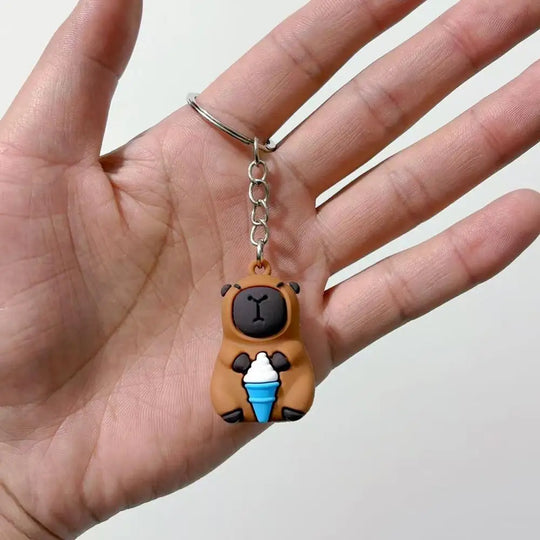 Cute Capybara Car Keychain