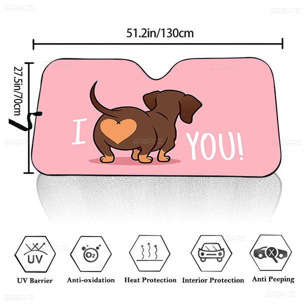 Kawaii Kuromi-S Car Sunshade Front Windows