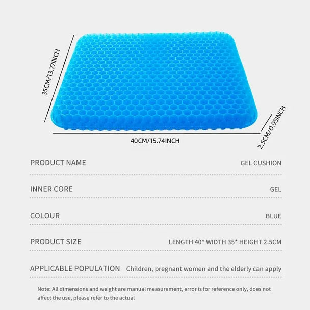 Silicone Car Seat Cushion for Ultimate Comfort and Pain Relief