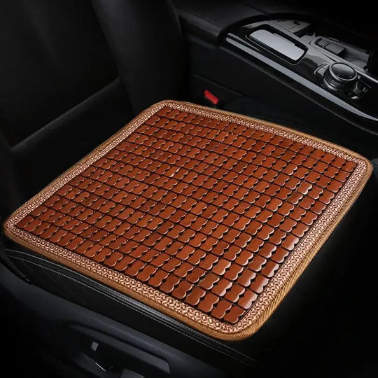 Bamboo Car Seat Cushion – Premium Ventilated Cooling Comfort Pad