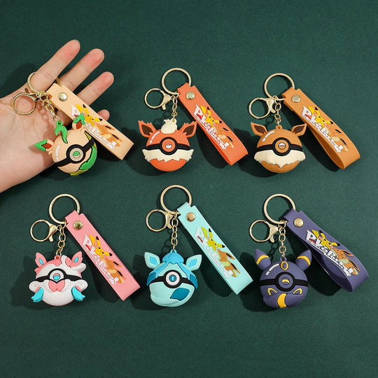 Pokémon Ball Keychain For Car