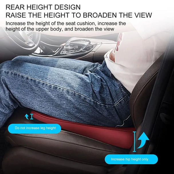 Wedge Cushion Car Seat - Premium Comfort Elevation System for Optimal Driving Posture