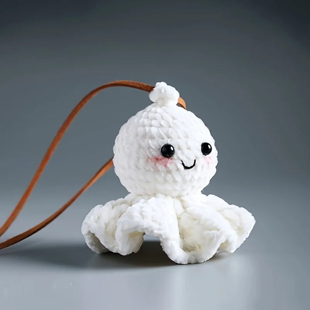 Cute Crochet Sunshine Doll Car Accessories
