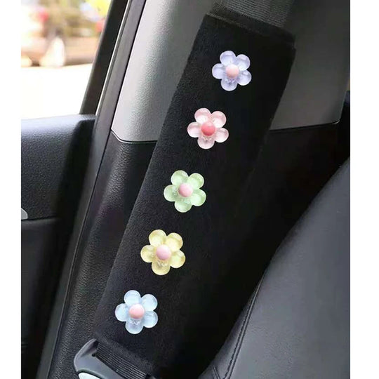 Flower Car Seat Belt Shoulder Cover