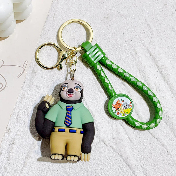 Zootopia Keychain For Car | Disney Movie Character Key Ring