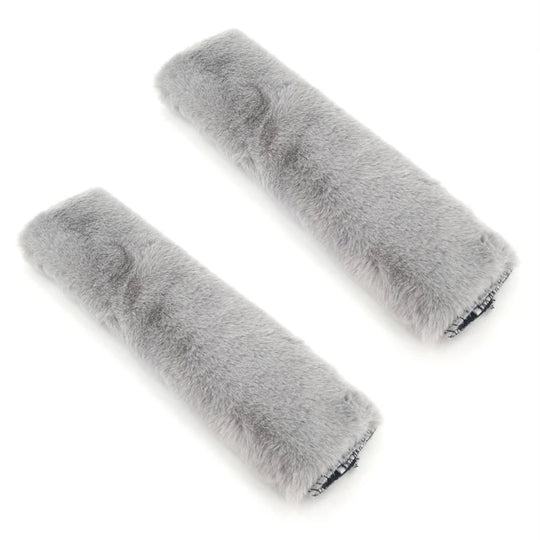 1Pair Soft Plush Car Seat Belt Cover