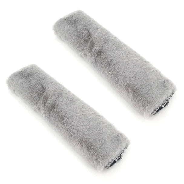 1Pair Soft Plush Car Seat Belt Cover