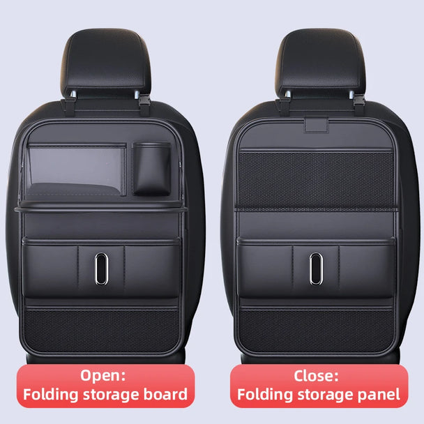 car back seat organizer with tray