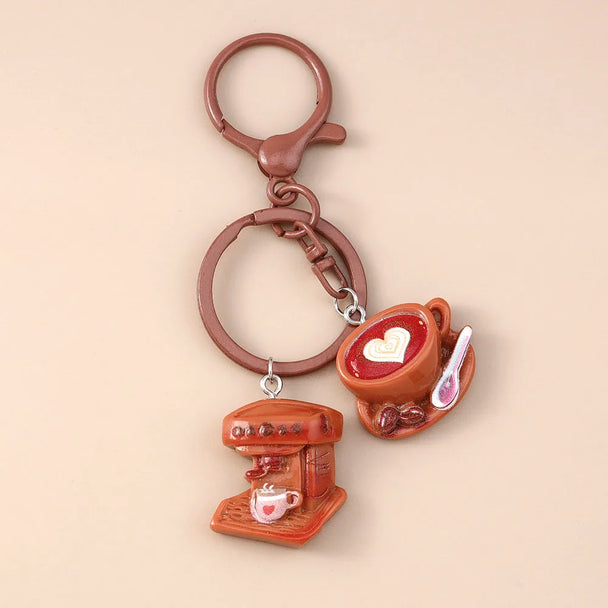 Cute Keychain Coffee For Car
