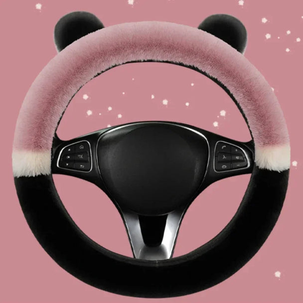 Fluffy Car Steering Wheel Covers | Winter Fluffy Rabbit Hair Cover