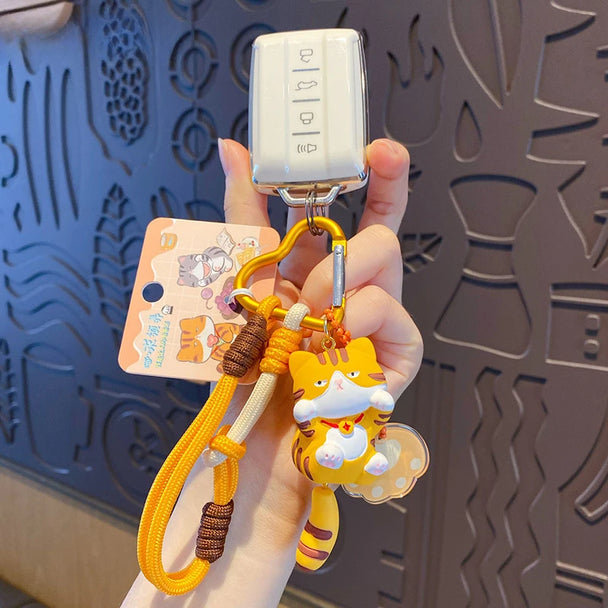 Cut Kitten Keychain For Car