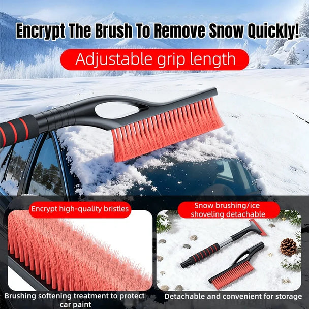 long car snow brush