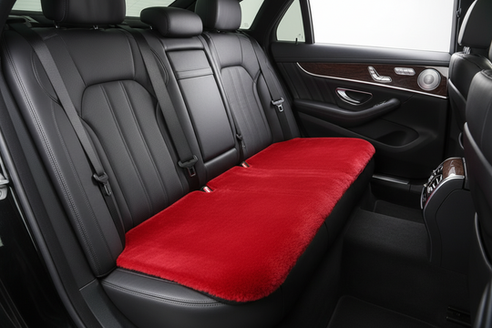 Red Car Seat Cushion – Premium Plush Automotive Comfort Solution