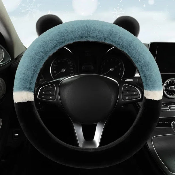 Fluffy Car Steering Wheel Covers | Winter Fluffy Rabbit Hair Cover