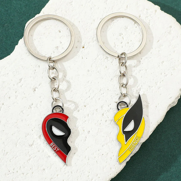 deadpool and wolverine car keychain