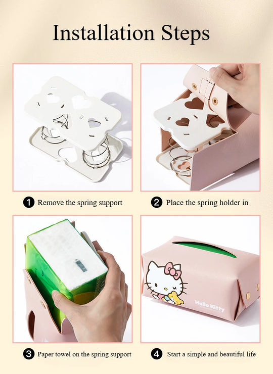 Hello Kitty Car Box Tissue Holder