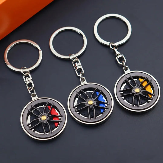 Creative Metal Wheel Keychain For Men