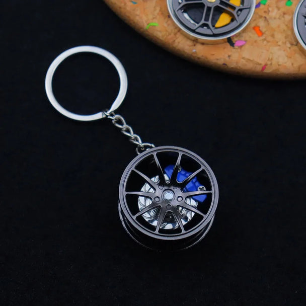 Creative Metal Wheel Keychain For Men