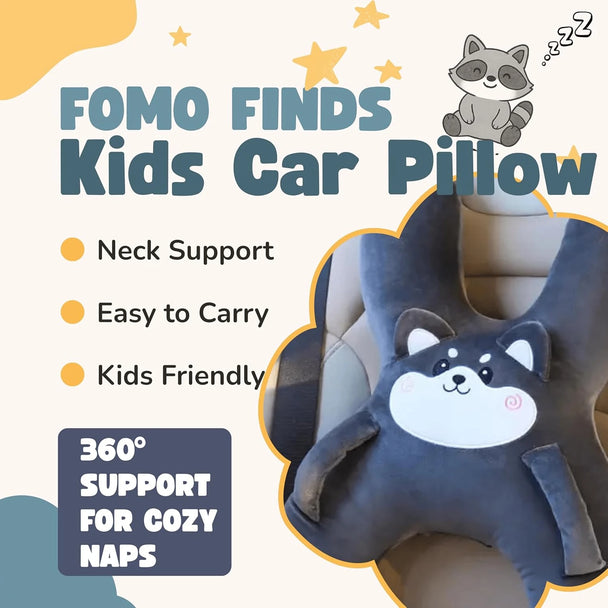 Car Cute Cartoon Pillow For Kids | AutoMania