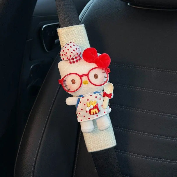 Cute Hello Kitty Seat Belt Cover Car | AutoMania