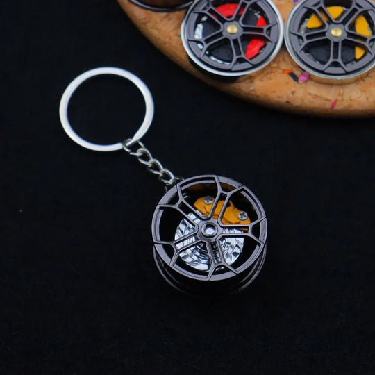 Creative Metal Wheel Keychain For Men