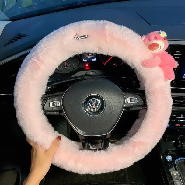 Cartoon Doll Soft Steering Wheel Cover