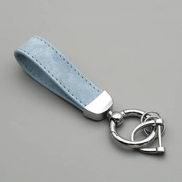Leather Car Keychain for Men and Women