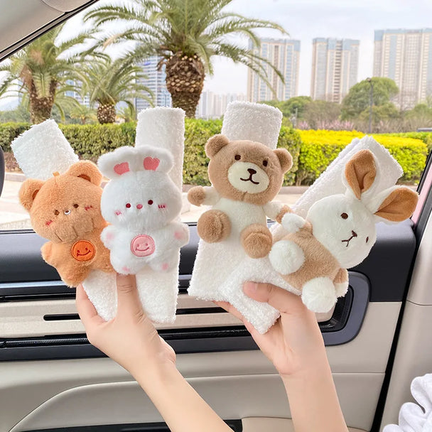 Cute Bear Car Seat Belt Pads