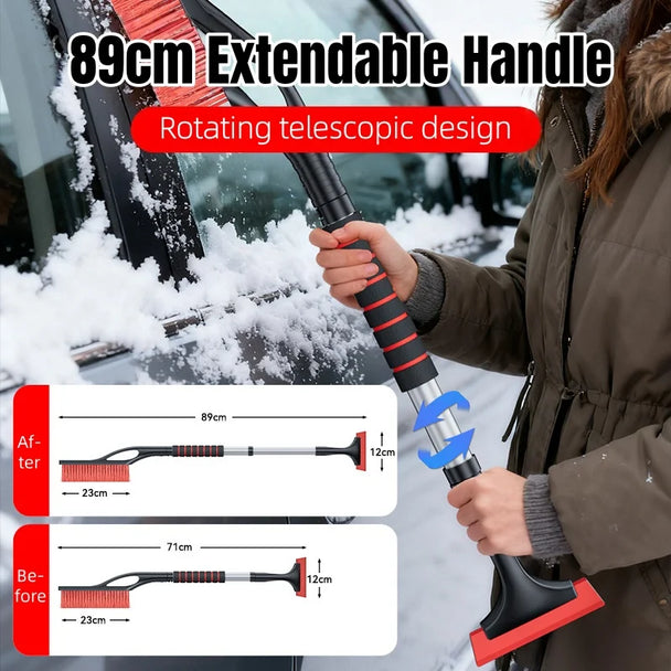 long car snow brush
